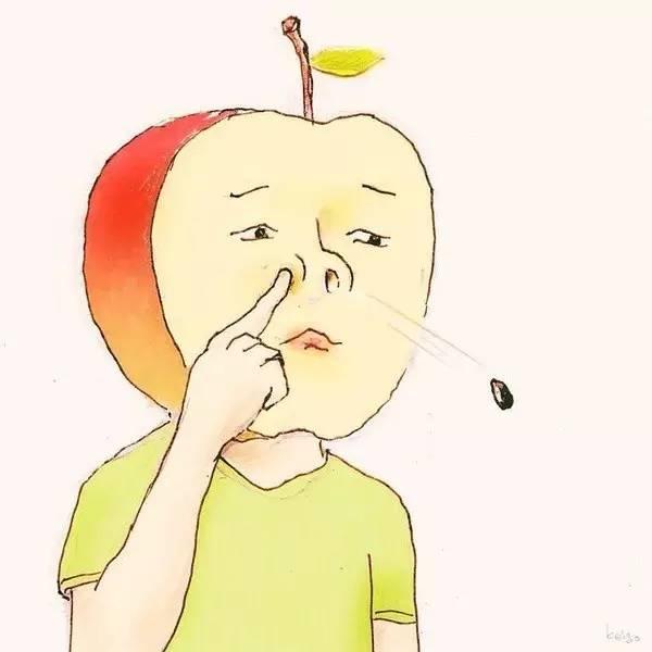日本插画师keigo的脑洞漫画,画风简单粗糙却可爱幽默