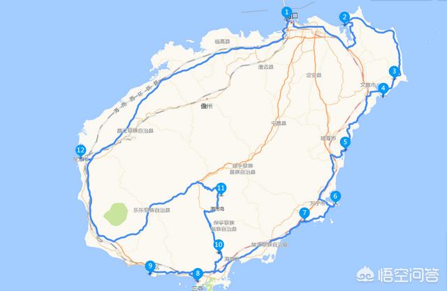 海南的旅游景点景区,绝大多数集中在海南东线,所以从海口走东线到三亚
