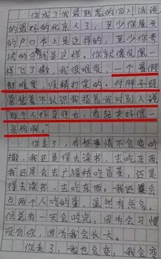 小学生的情书抑制不住爱意，不给单身狗活路