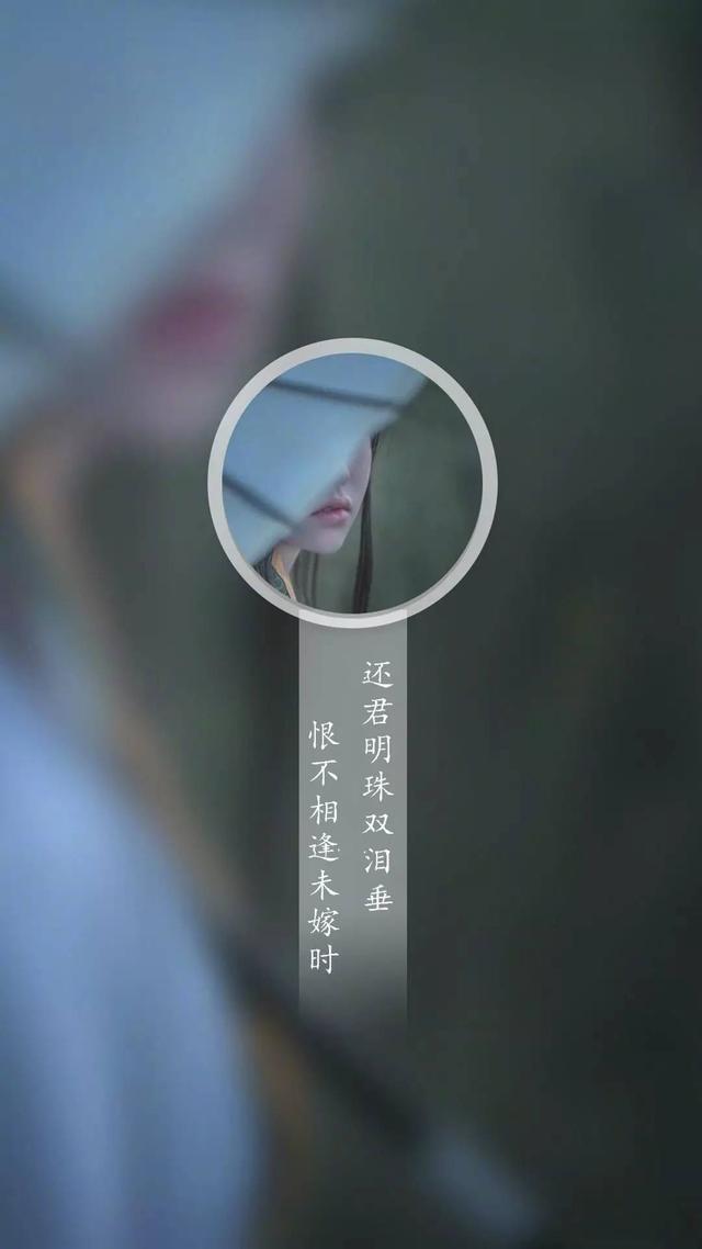 美诗图文:还君明珠双泪垂,恨不相逢未嫁时