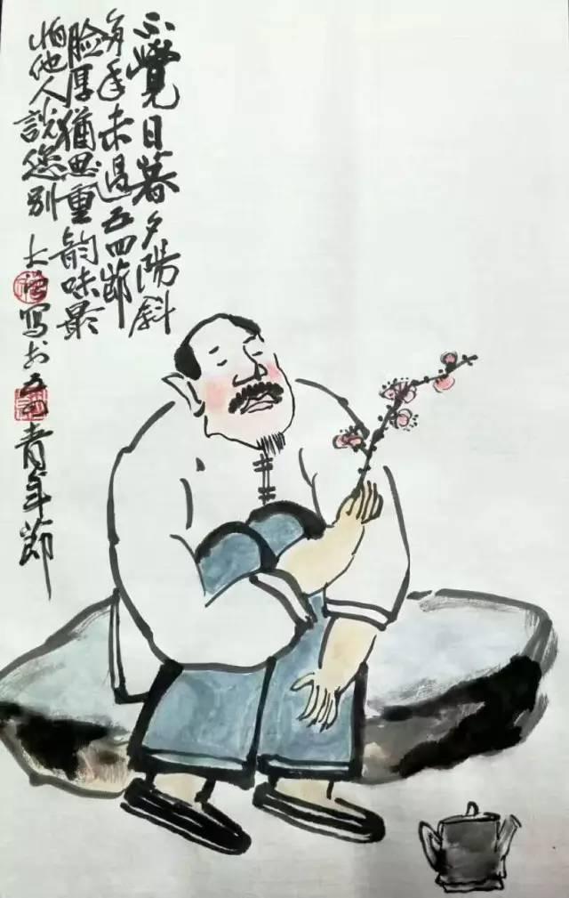 湘乡人曾初良：与画相配率性而肆意调侃的打油诗