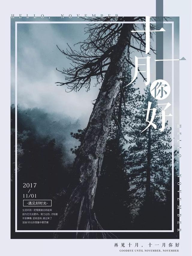11月早安心语正能量：只有前行，没有退却