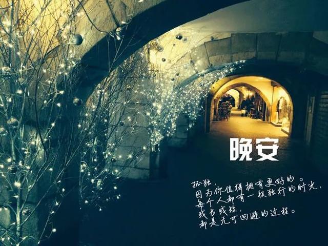 有晚安两字的优美图片