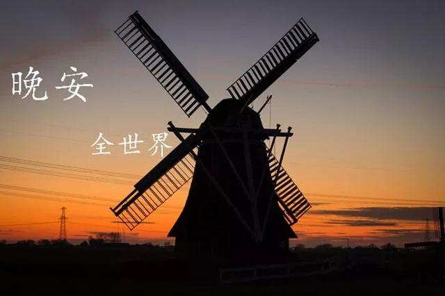 有晚安两字的优美图片