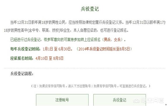 网上兵役登记怎么操作