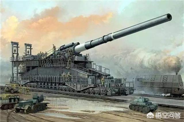 二战时德国古斯塔夫巨炮射高45公里射程30公里它是如何超远距离准确击