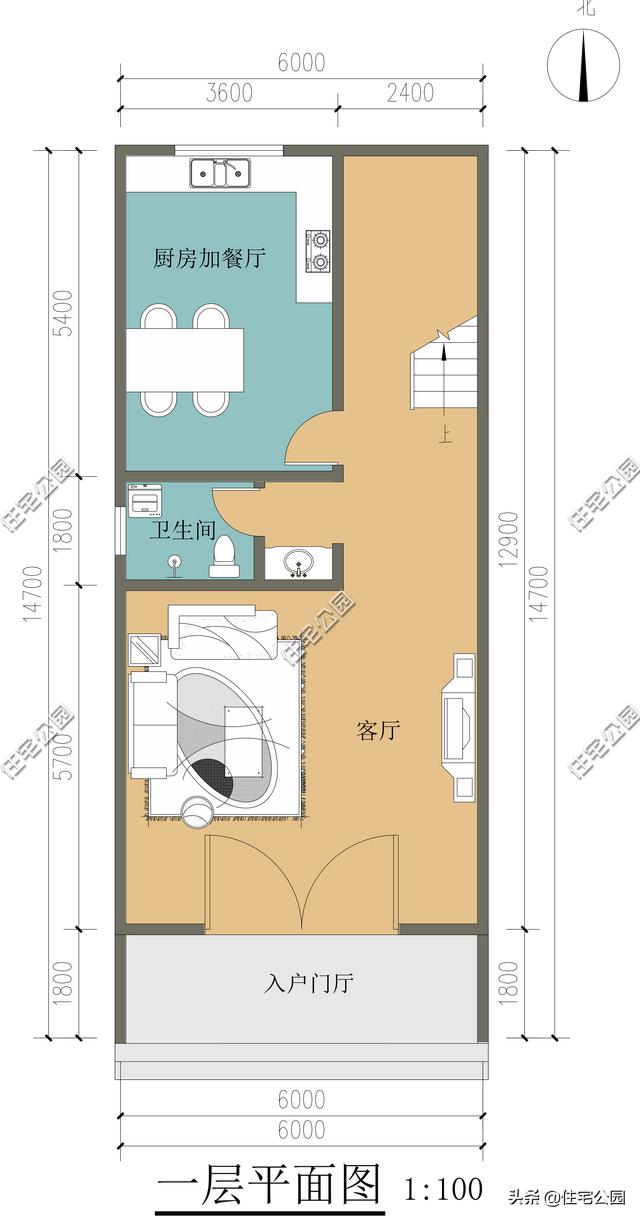 宽7米长20米的农村自建住房如何设计