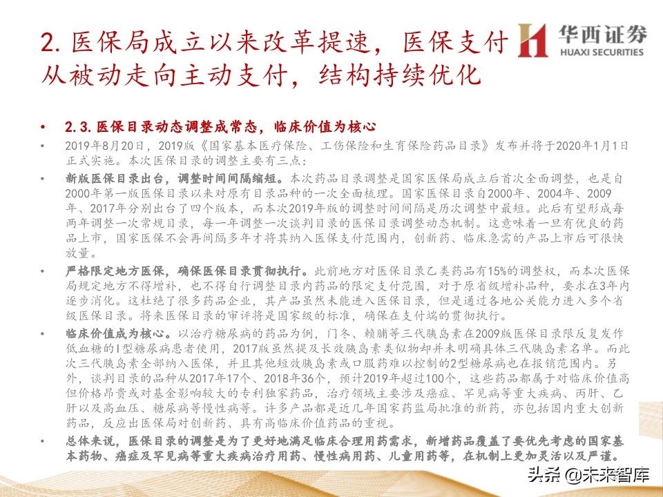 2020年医药行业投资策略：布局黄金赛道稀缺标的（109页）