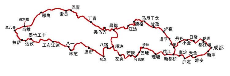 西藏、新疆、川西、青海旅游地图，耗时一年收集，自驾总会用到