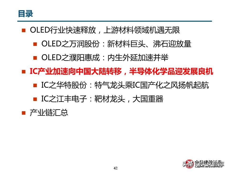 自主可控之化工行业深度研究：OLED和IC产业链机会（78页）