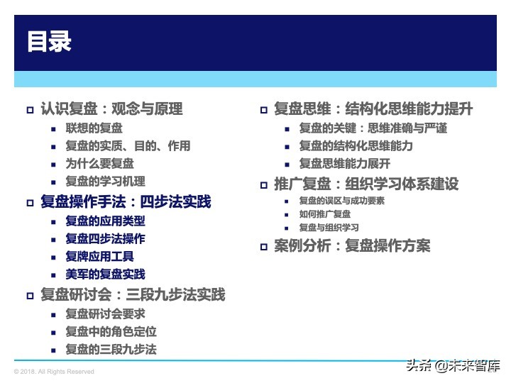 管理工具：复盘方法论，如何做复盘