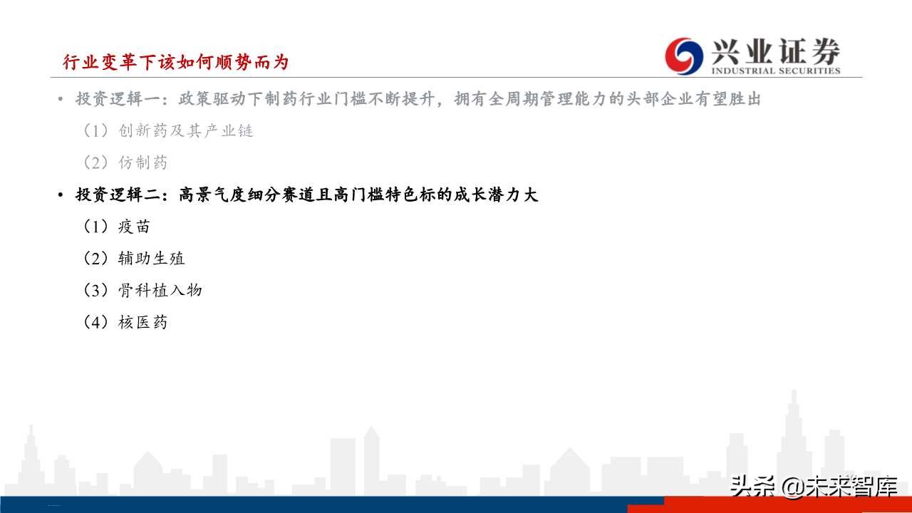 医药行业下半年投资策略：分化与成长
