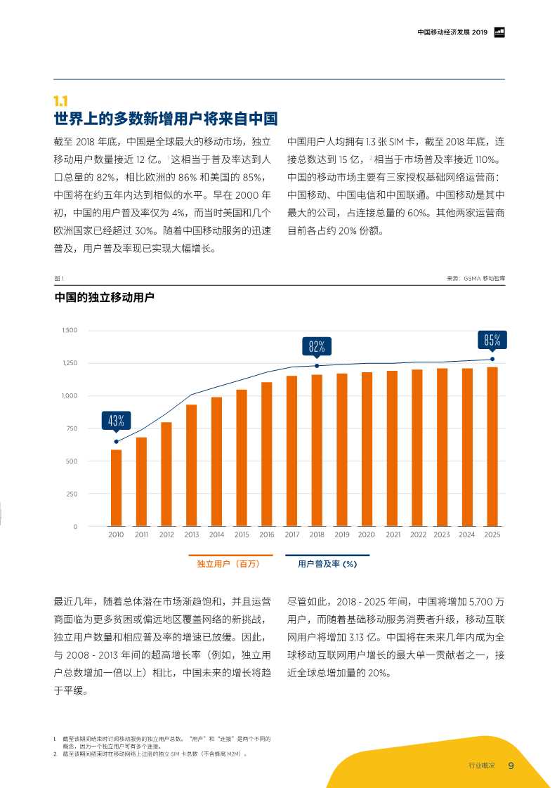 2019年中国移动经济发展报告：掘进5G时代