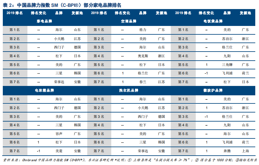 家电行业专题报告：品牌策略从单一到多元的必经之路