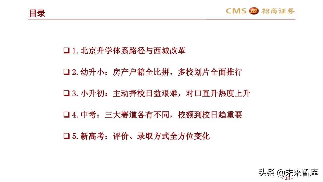 2020年北京地区升学指南：升学政策专题研究