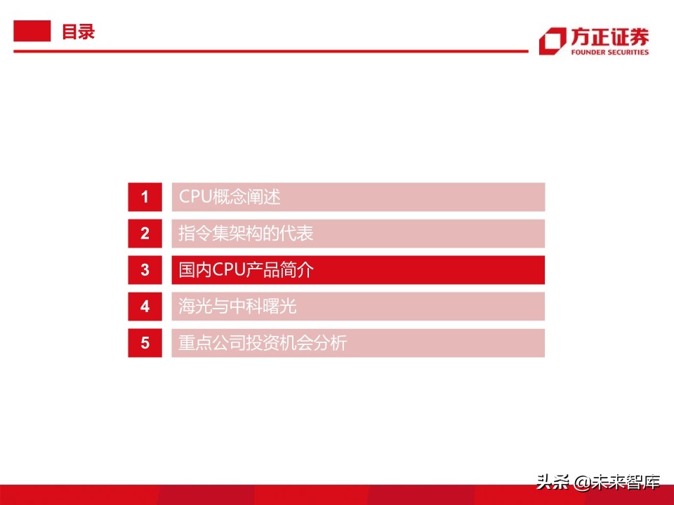 半导体行业专题报告：国产CPU之曙光