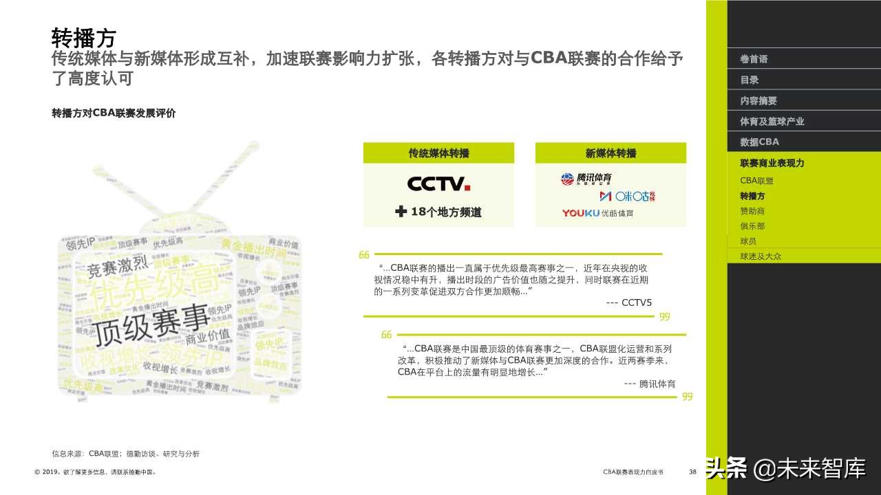 德勤体育行业专题报告之CBA联赛表现力白皮书