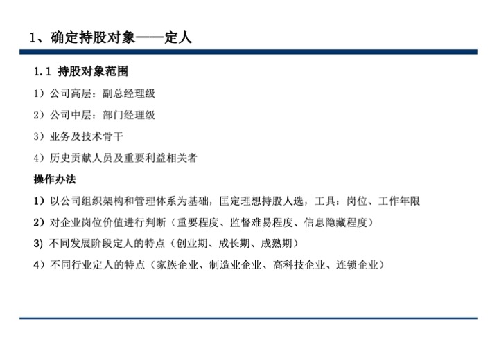 股权激励与股权结构设计超强手册（130页PPT）