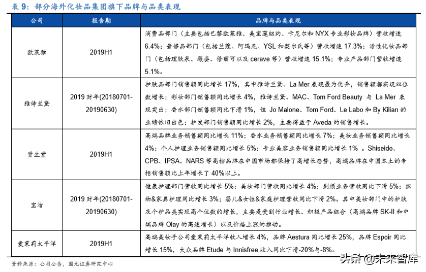化妆品行业专题报告：深度比较国内外化妆品公司