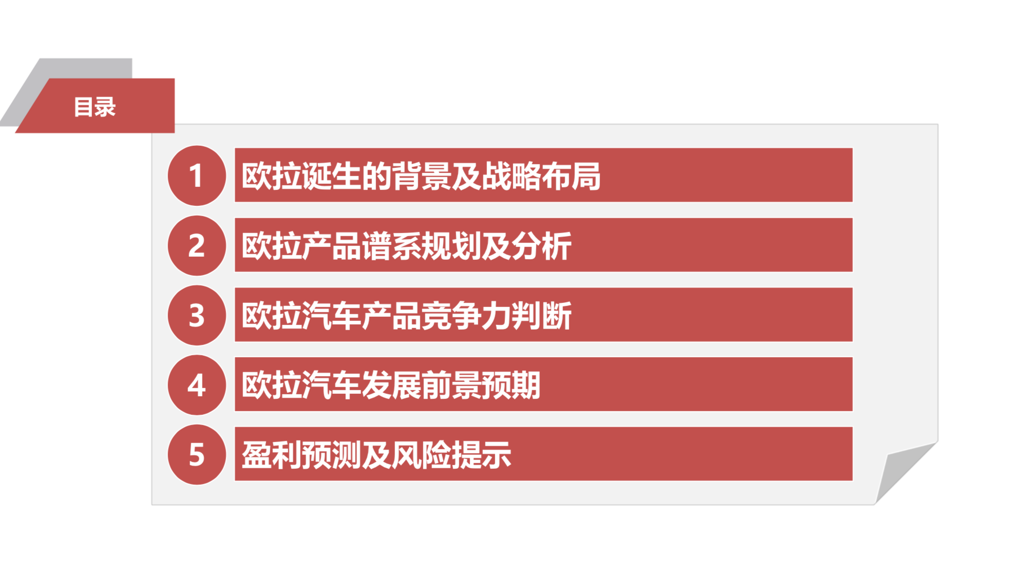 长城汽车新能源战略之欧拉深度研究