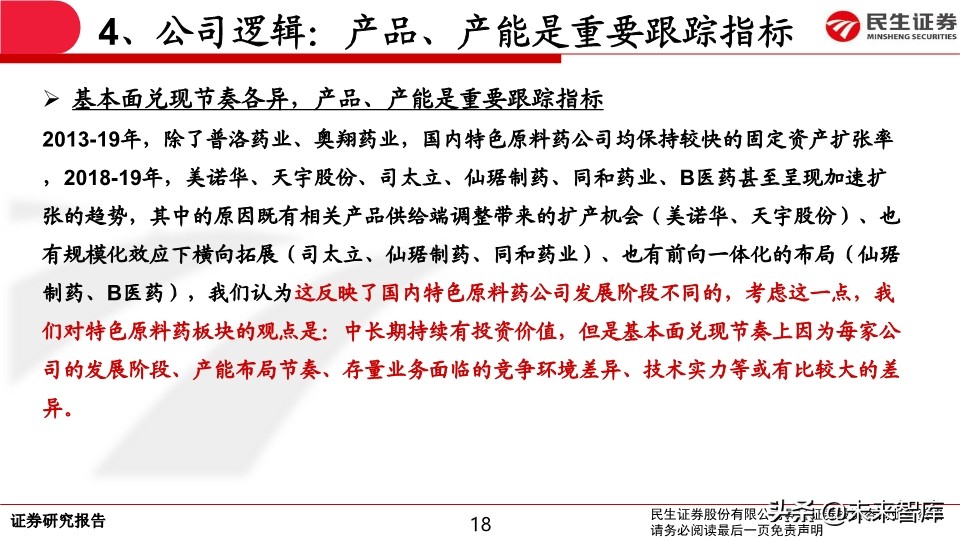 特色原料药行业专题报告：API行业生态演绎认识