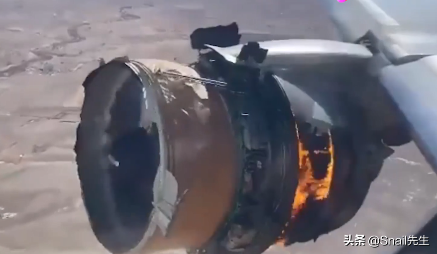 引擎|美波音客机引擎爆炸天空飘碎片雨 万幸飞机最终返回机场顺利迫降