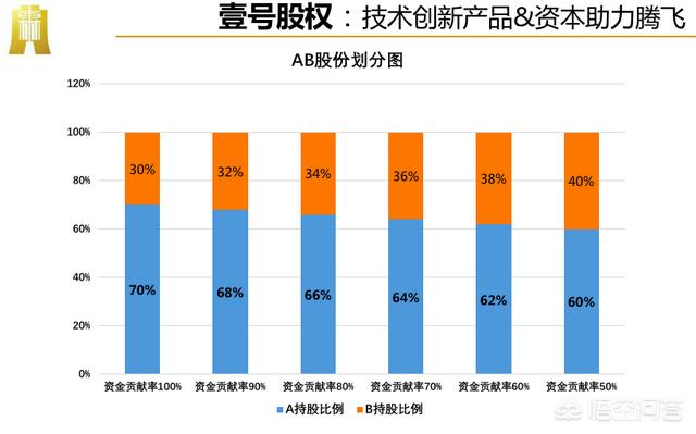 创业时代股份，创业之初，一个人出资金，一个人出技术，两个人如何分配股份