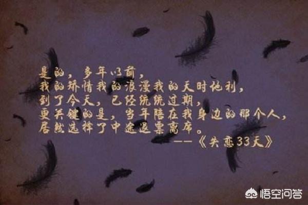 情歌失恋33天:如何评价文章的失恋三十三天