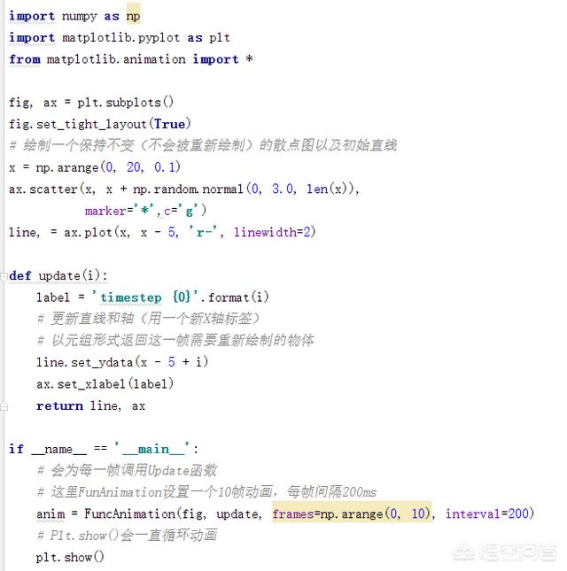 Python编程语言如何生成动态图？有没有这样的代码？