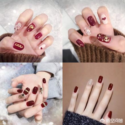 河狸家美甲官网:有哪些好看的适合2019新年的美甲色系和图案？
