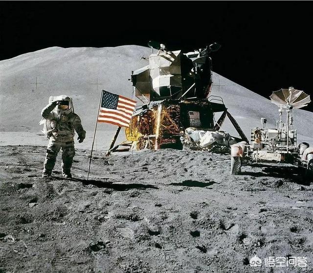 月亮诡异图片，月球温差高达400度，美国宇航员为什么能在月面待好几天
