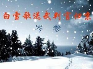 唐诗宋词里是如何描写雪的？