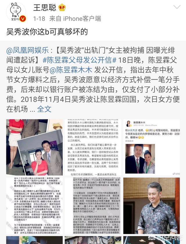 王思聪骂过的人:频频在微博上怼明星大腕的王思聪，为何没人敢起诉他