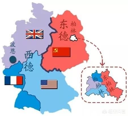 东德西德地图:苏联为何放任东西德国统一？