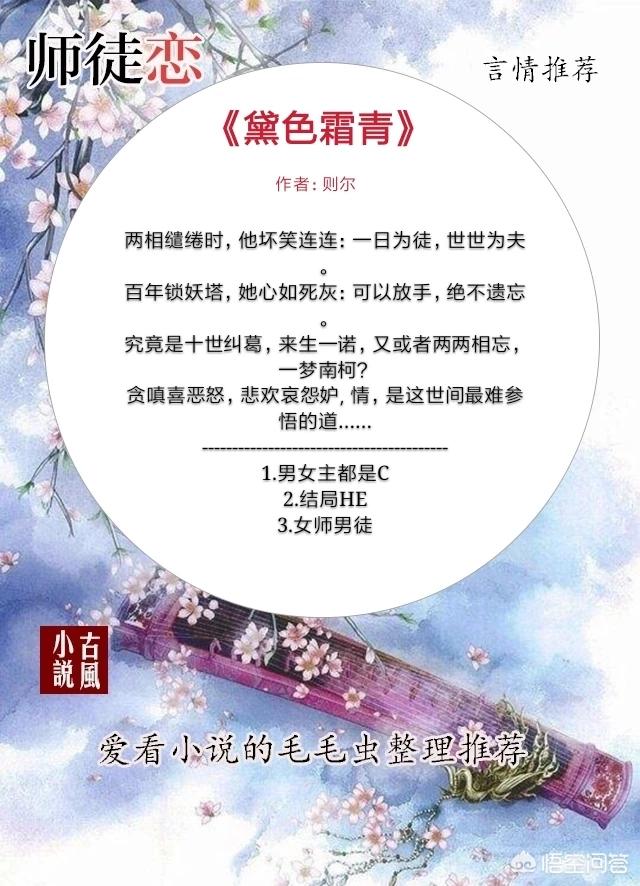 有没有女主是师傅男主是徒弟的小说？