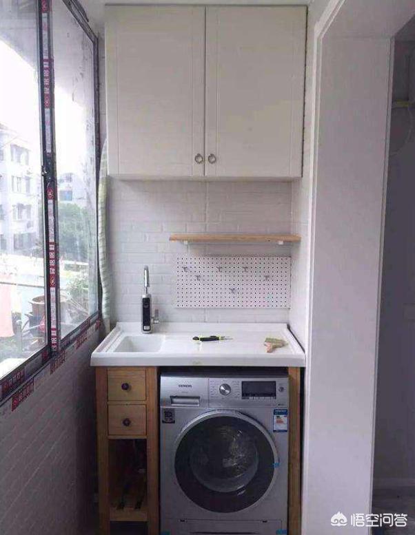 阳台放洗衣机怎么做下水，想把洗衣机放阳台上下水怎么弄
