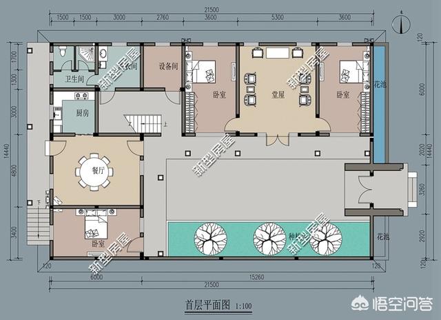 2022年面宽12米进深22米的房子，怎样设计成中式风格呢？