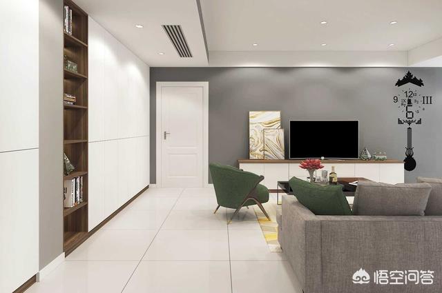 不做吊顶，电视墙怎么设计？插图70