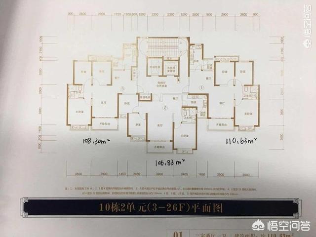 选择中户106平还是东户110平的？插图43