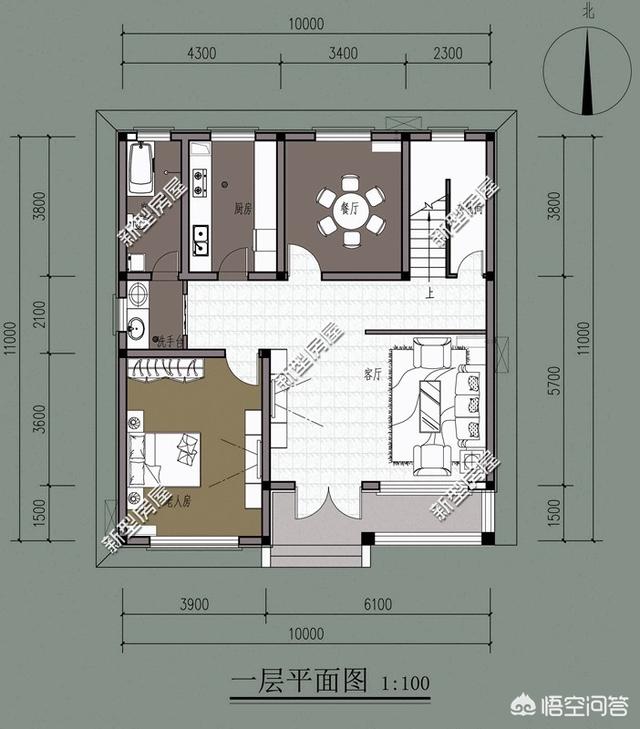 2022年宅基地11X11米，怎么设计一栋三层别墅？