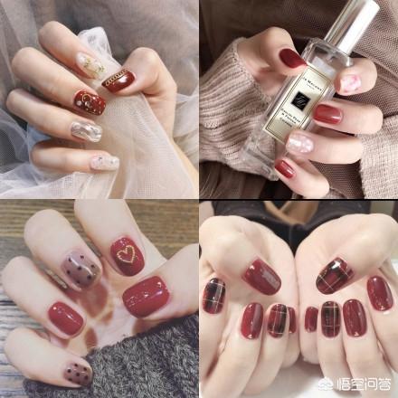 河狸家美甲官网:有哪些好看的适合2019新年的美甲色系和图案？