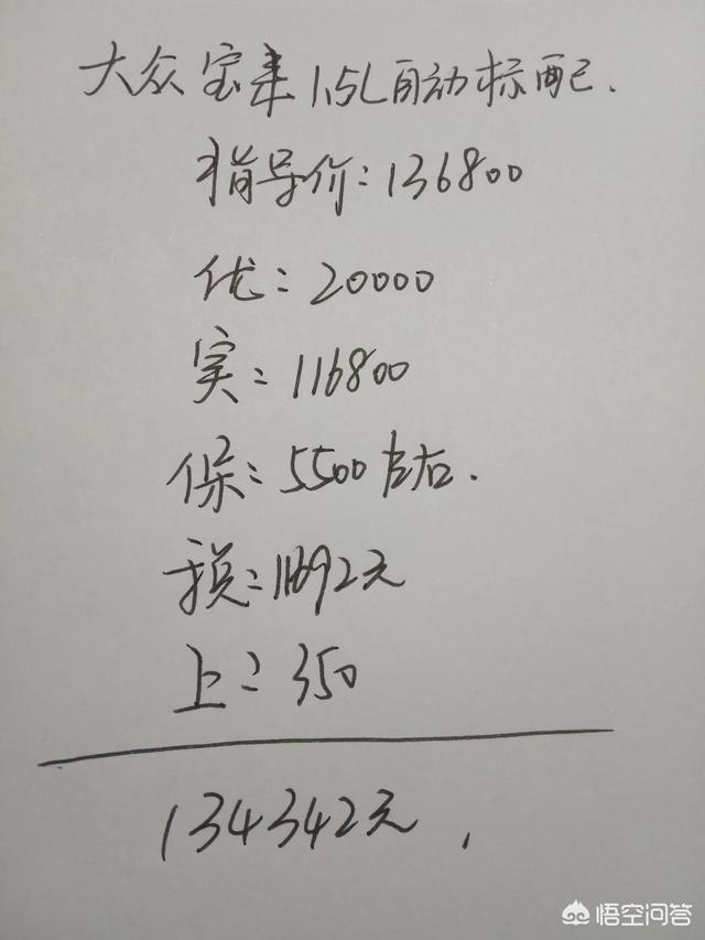 2019款宝来自动标配1.5L多少钱可以落地？可以入手吗？