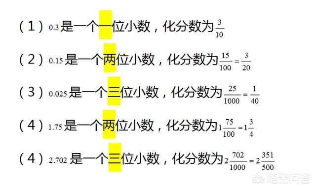 头条问答 怎么把小数化成分数 5个回答