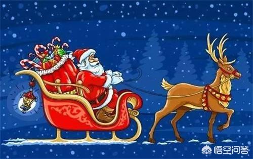 圣诞老人坐车飞上天图片，圣诞老人相当于中国神话里的哪位神仙