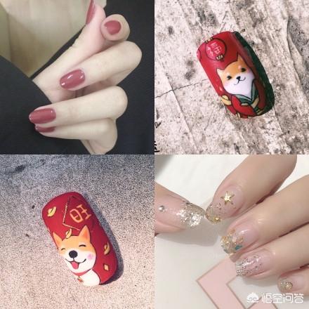 河狸家美甲官网:有哪些好看的适合2019新年的美甲色系和图案？