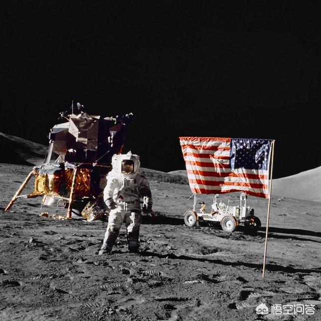 月亮诡异图片，月球温差高达400度，美国宇航员为什么能在月面待好几天