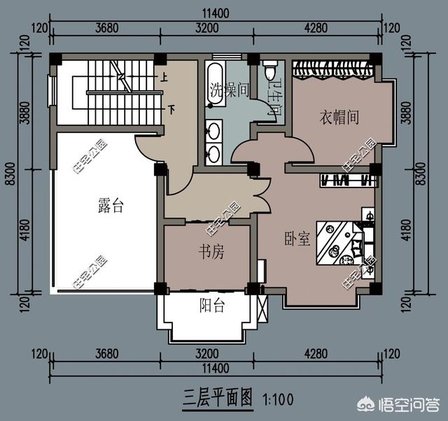 喜欢新中式,面宽12米,进深7.5米,怎么设计一栋二层别墅?