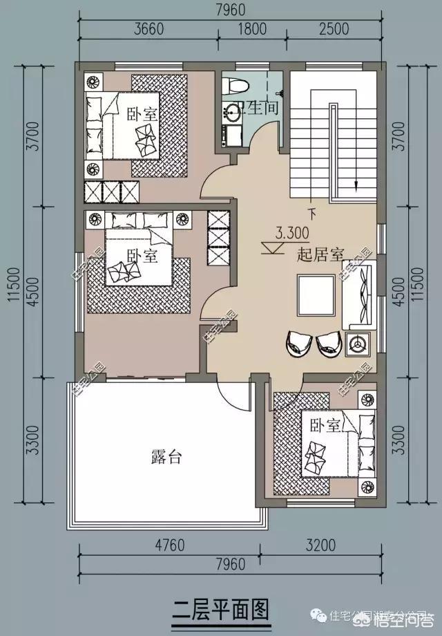 东屋8米宽10长图纸图片