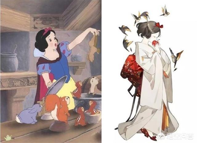 迪士尼公主图片:迪士尼公主穿上和服是什么样子呢