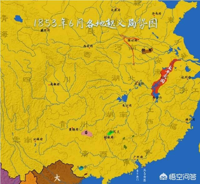 为什么清末太平天国起义没有出现群雄并起的局面？而是从头到尾都是太平军和清军作战？